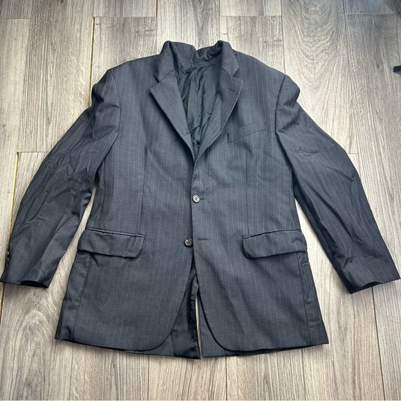 Ralph Lauren Suit Jacket Blazer Gray 100% Wool - Picture 2 of 10